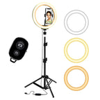 5 Core 12" Selfie LED Circle Light with 67" Adjustable Tripod Stand &